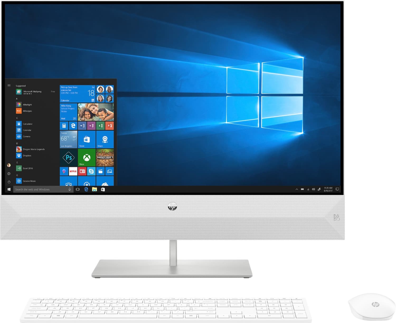 HP Pavilion Ryzen 7 (16 GB DDR4/1 TB/Windows 10 Home/27.5 Inch Screen/27-xa1027in) (Snowflake White, 483 mm x 612 mm x 194 mm, 7.65 kg)