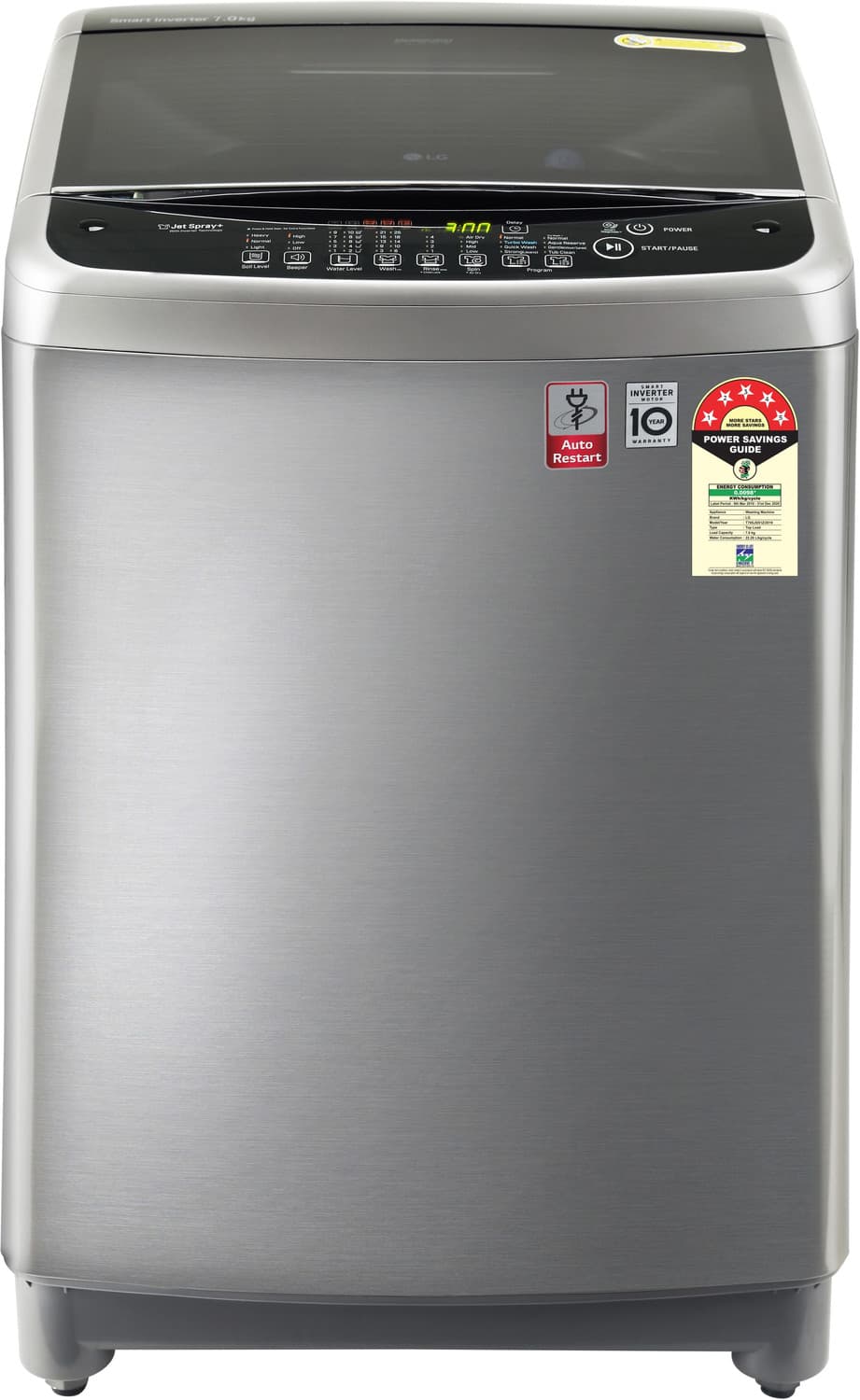 LG 7 kg Fully Automatic Top Load Grey (T70SJSS1Z)