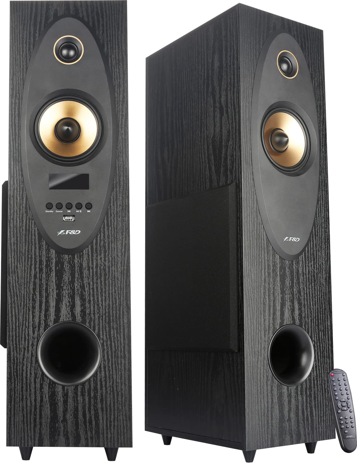 F&D T35X 80 W Bluetooth Tower Speaker (Black, 2.0 Channel)