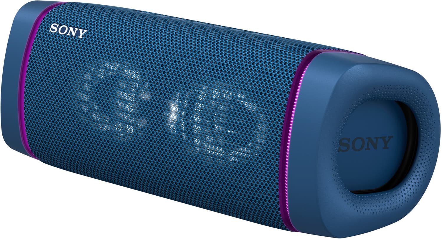 SONY SRS-XB33 Bluetooth Speaker (Blue, Stereo Channel)