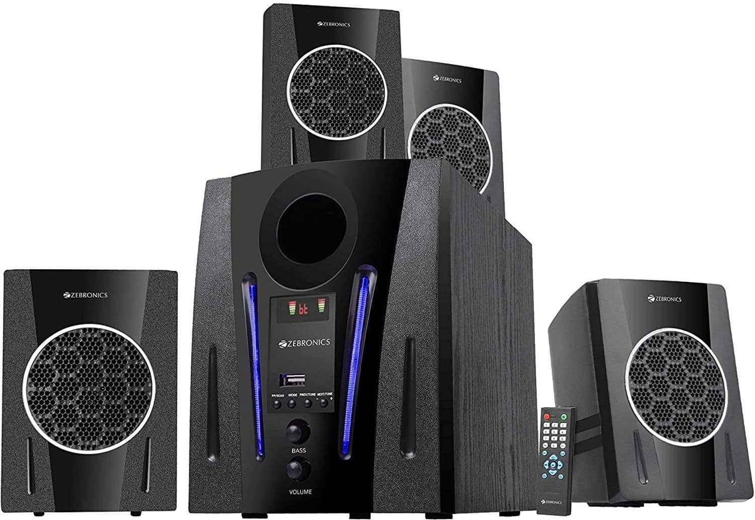 ZEBRONICS ZEB-BT2750RUF 60 W Bluetooth Home Theatre (Black, 4.1 Channel)