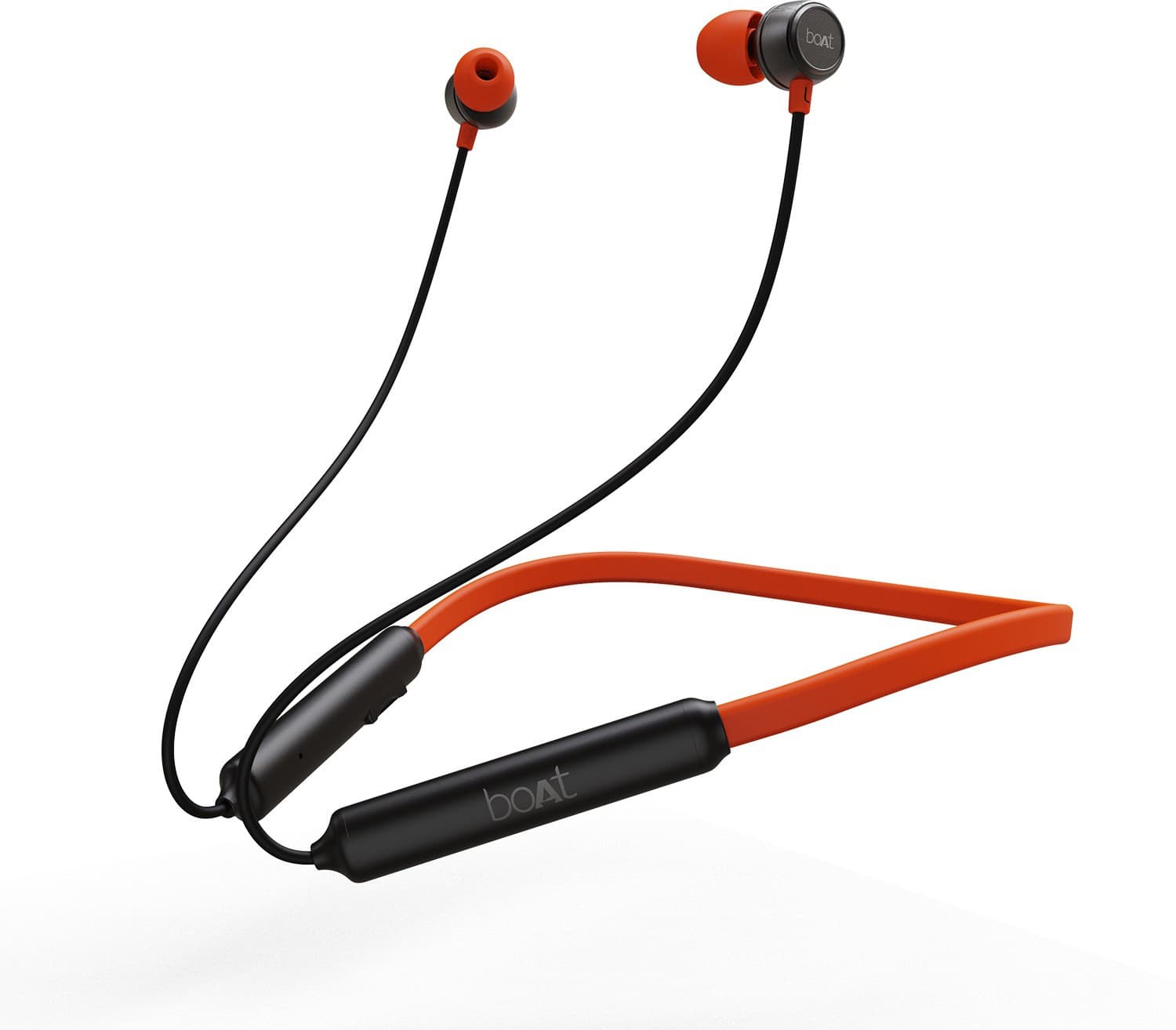 boAt Rockerz 195 Bluetooth Headset (Fiery Black, In the Ear)