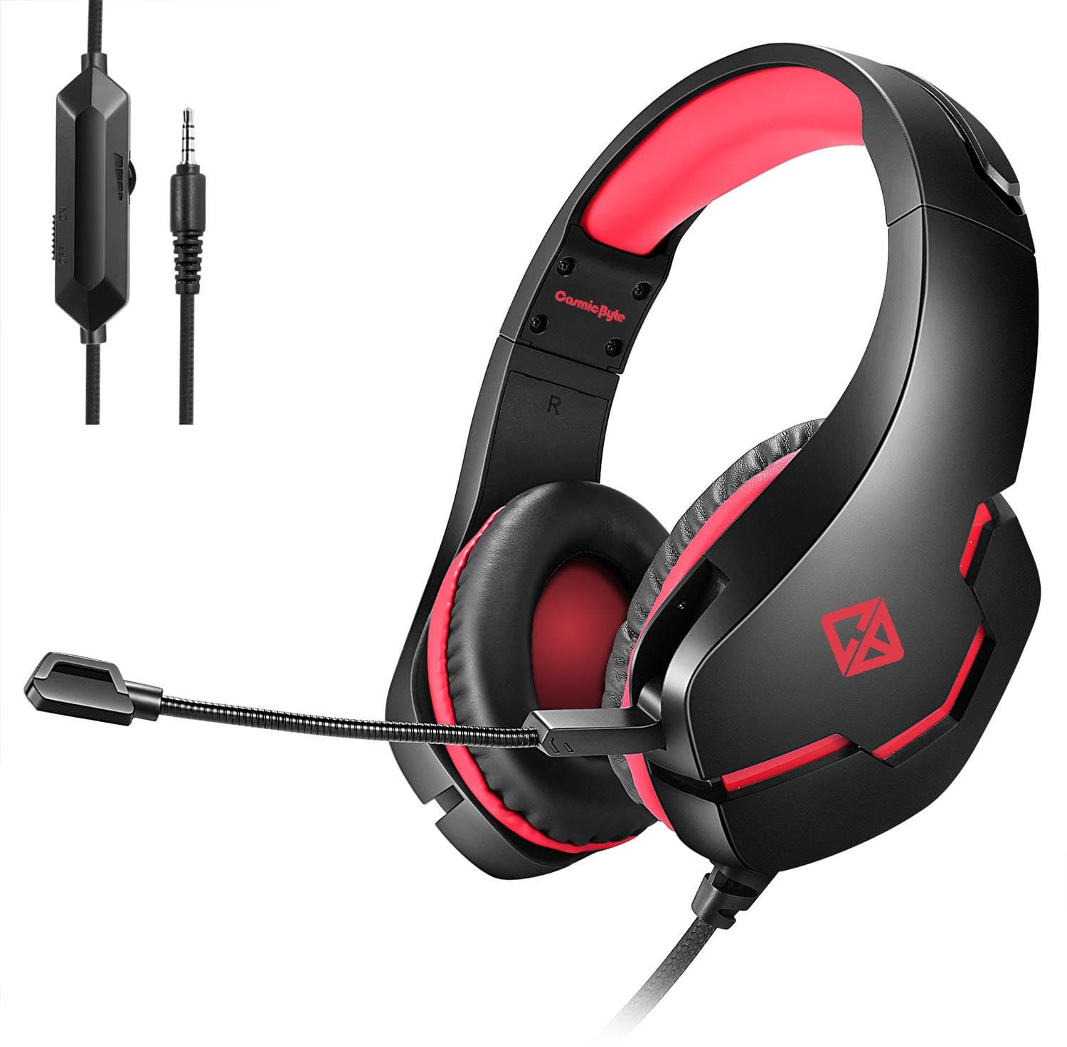 Cosmic Byte Stardust Wired Gaming Headset (Red, On the Ear)