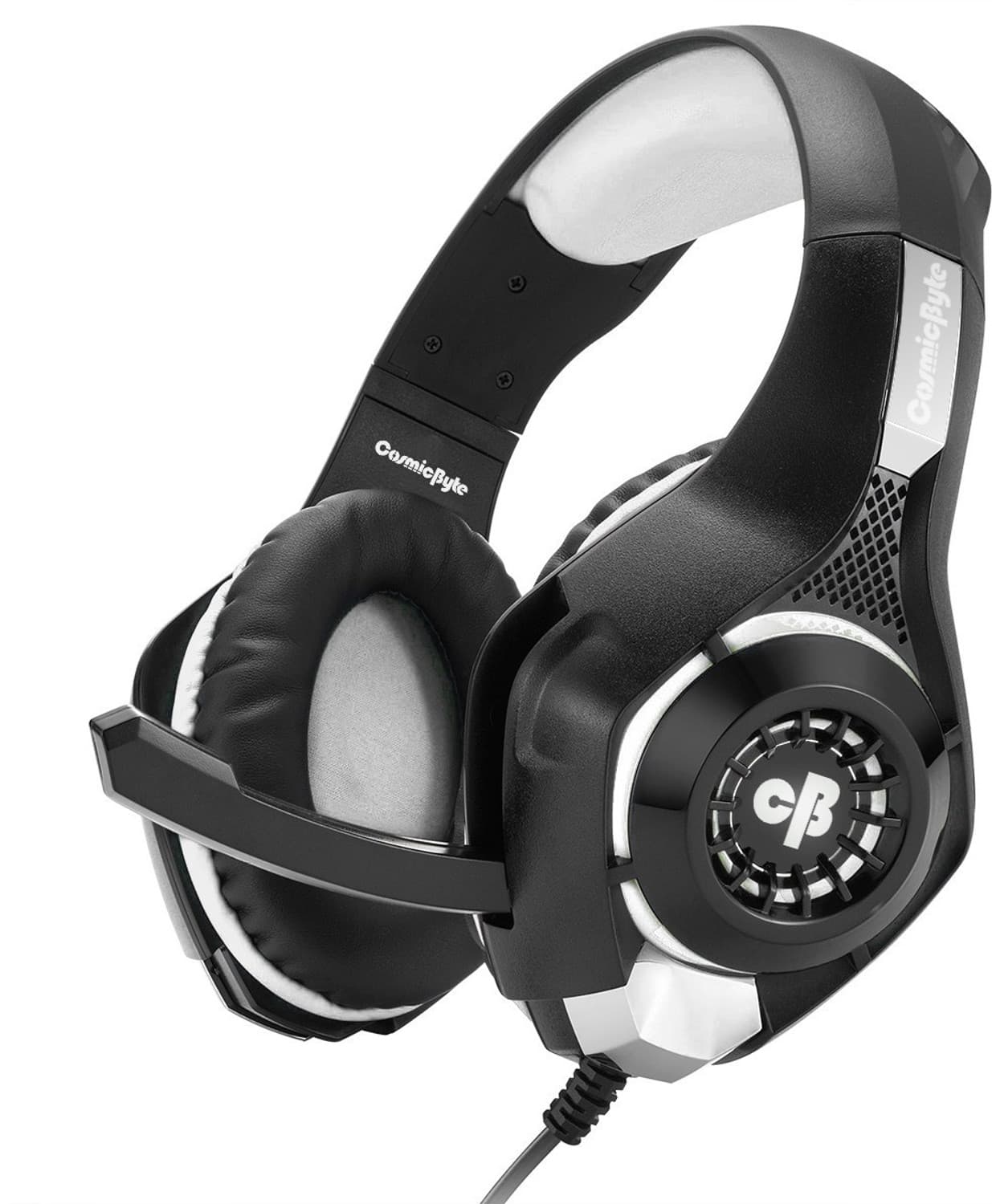 Cosmic Byte GS410 Wired Gaming Headset (Grey, On the Ear)