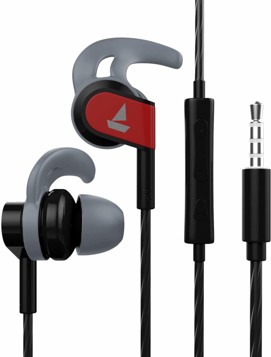 boAt Bassheads 242 Wired Headset (Active Black, In the Ear)