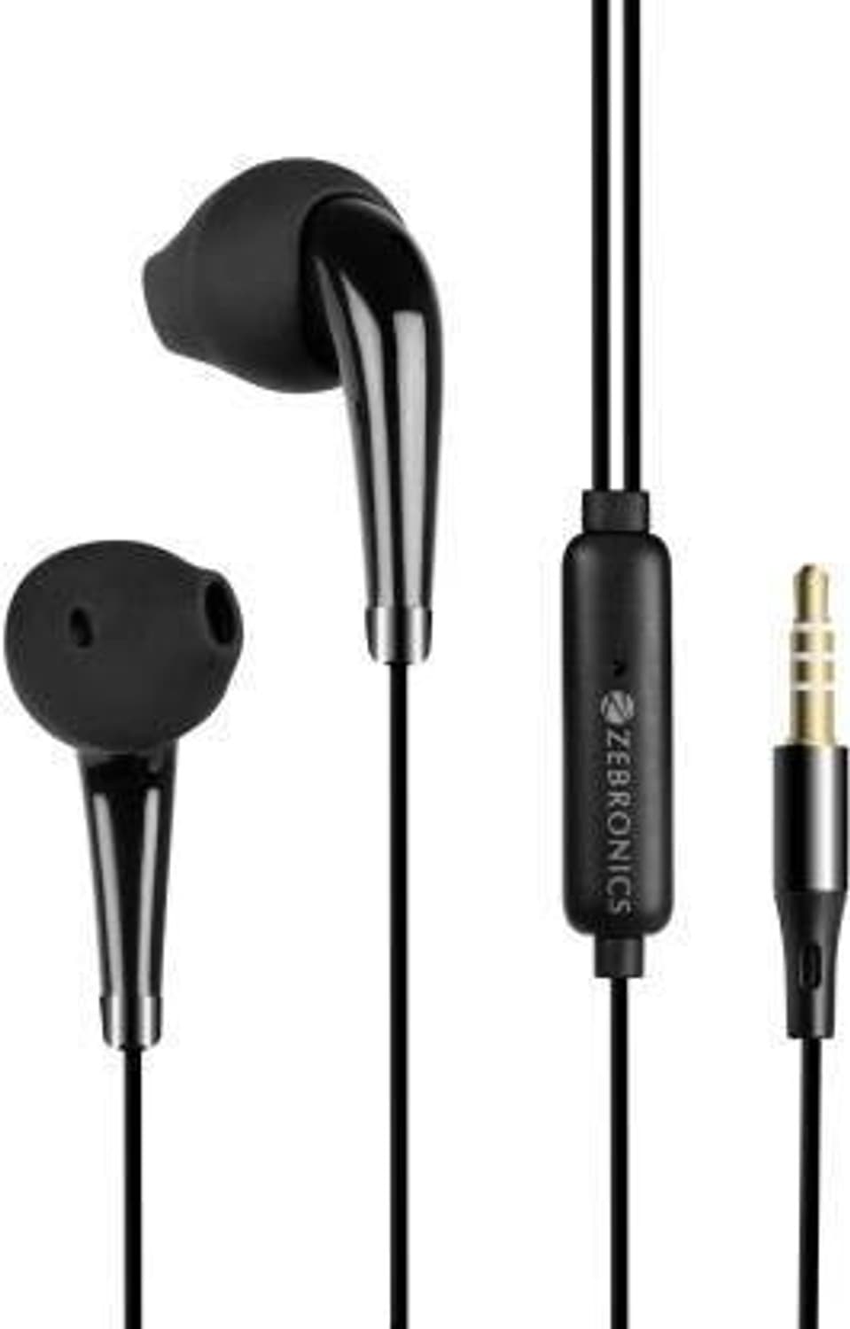 ZEBRONICS Zeb-Calyx Wired Headset (Black, In the Ear) Wired