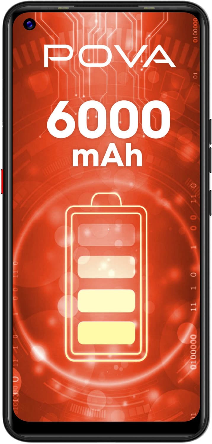 Tecno POVA (Dazzle Black, 128 GB) (6 GB RAM)