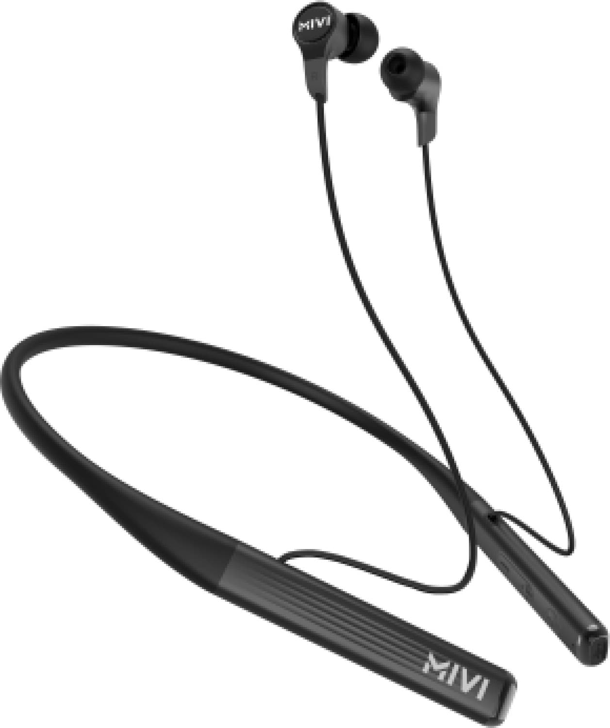 Mivi Collar 2A with Fast Charging Bluetooth Headset (Black, In the Ear)