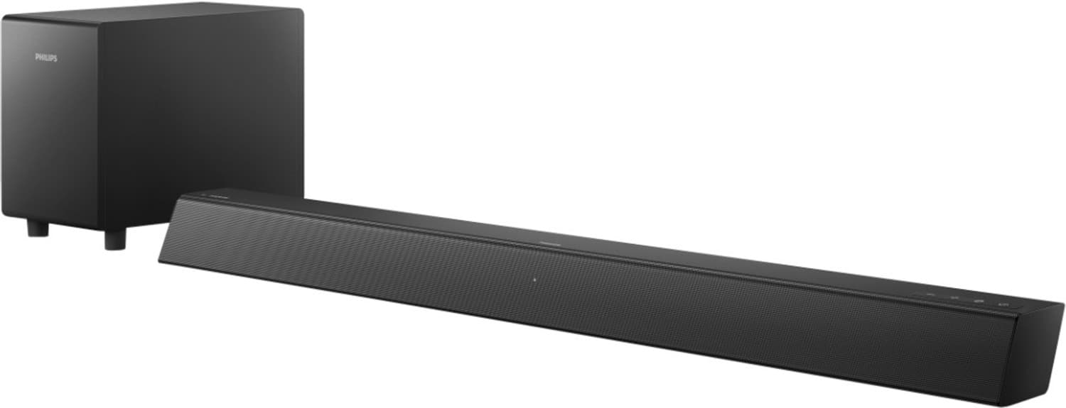 PHILIPS TAB5305 with Wireless Subwoofer, HDMI ARC, Optical In, Metal Grill 70 W Bluetooth Soundbar (Black, 2.1 Channel)
