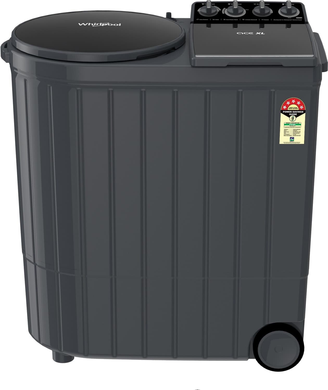 Whirlpool 8.5 kg Semi Automatic Top Load Grey (ACE XL 8.5 GREY DAZZLE (10YR))