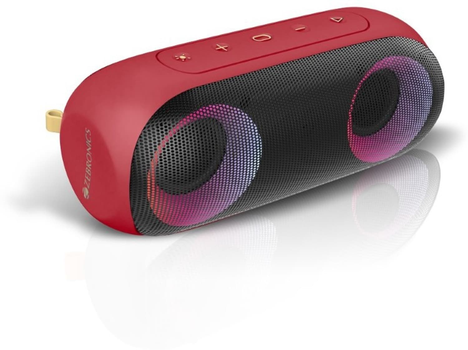ZEBRONICS Zeb Music Bomb X 20 W Bluetooth Speaker (Red, Stereo Channel)