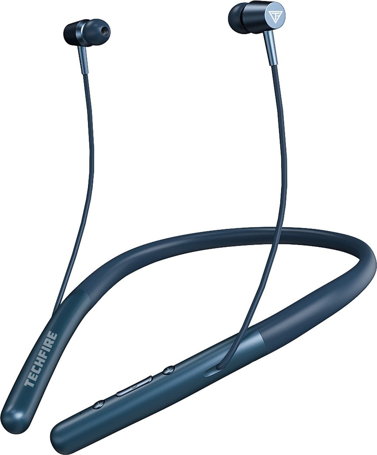 TECHFIRE Platinum Series Neckband - Low Price Bluetooth Neckband Bluetooth Headset (Blue, In the Ear)