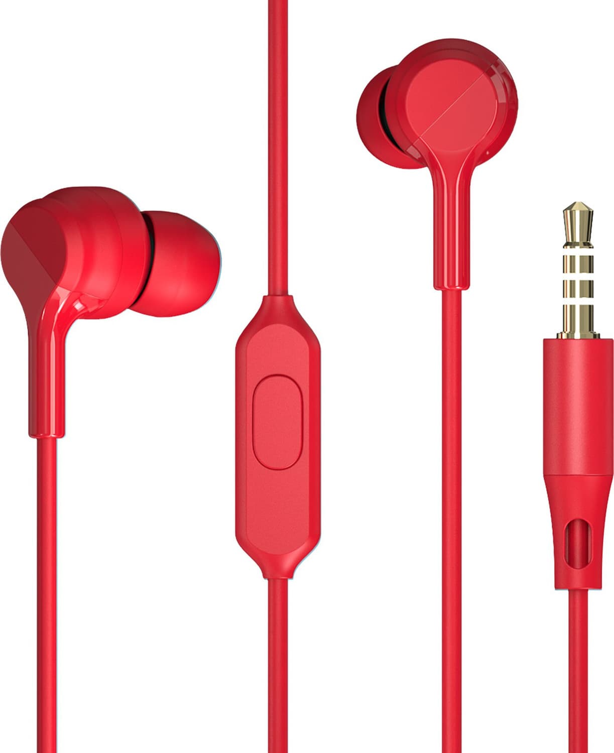 ZEBRONICS ZEB-BRO PRO Wired Headset (Red, In the Ear)