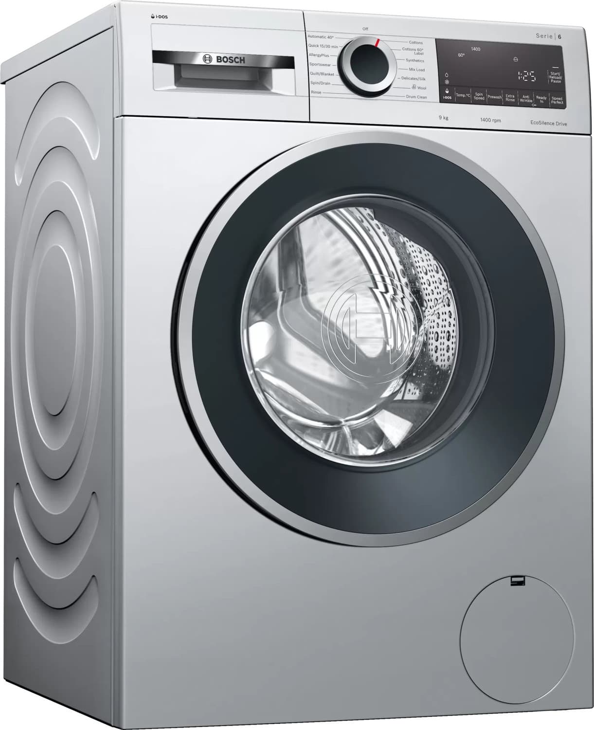 BOSCH 9 kg Fully Automatic Front Load with In-built Heater Silver (WGA244ASIN)