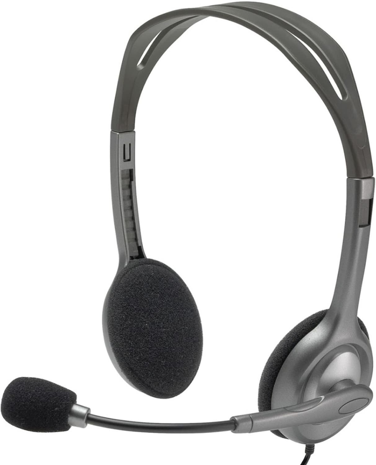 Logitech H-110 Wired Headset (Black, On the Ear)