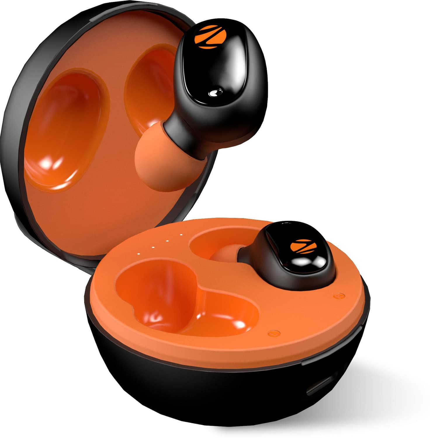 ZEBRONICS Zeb Sound Bomb 1 Bluetooth Headset (Black, Orange, True Wireless)