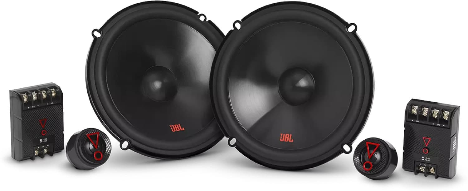 JBL 2 Way Car Component System - 250W Peak - 50W RMS - 6 1/2 Inch Speakers - 3 ohms STAGE3 607CF - Component Car Speaker