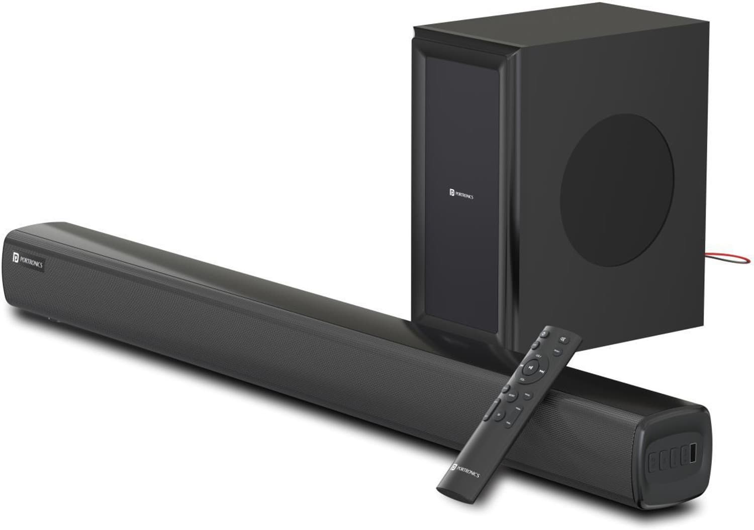 Portronics Pure Sound 101 120 W Bluetooth Soundbar (Black, Stereo Channel)