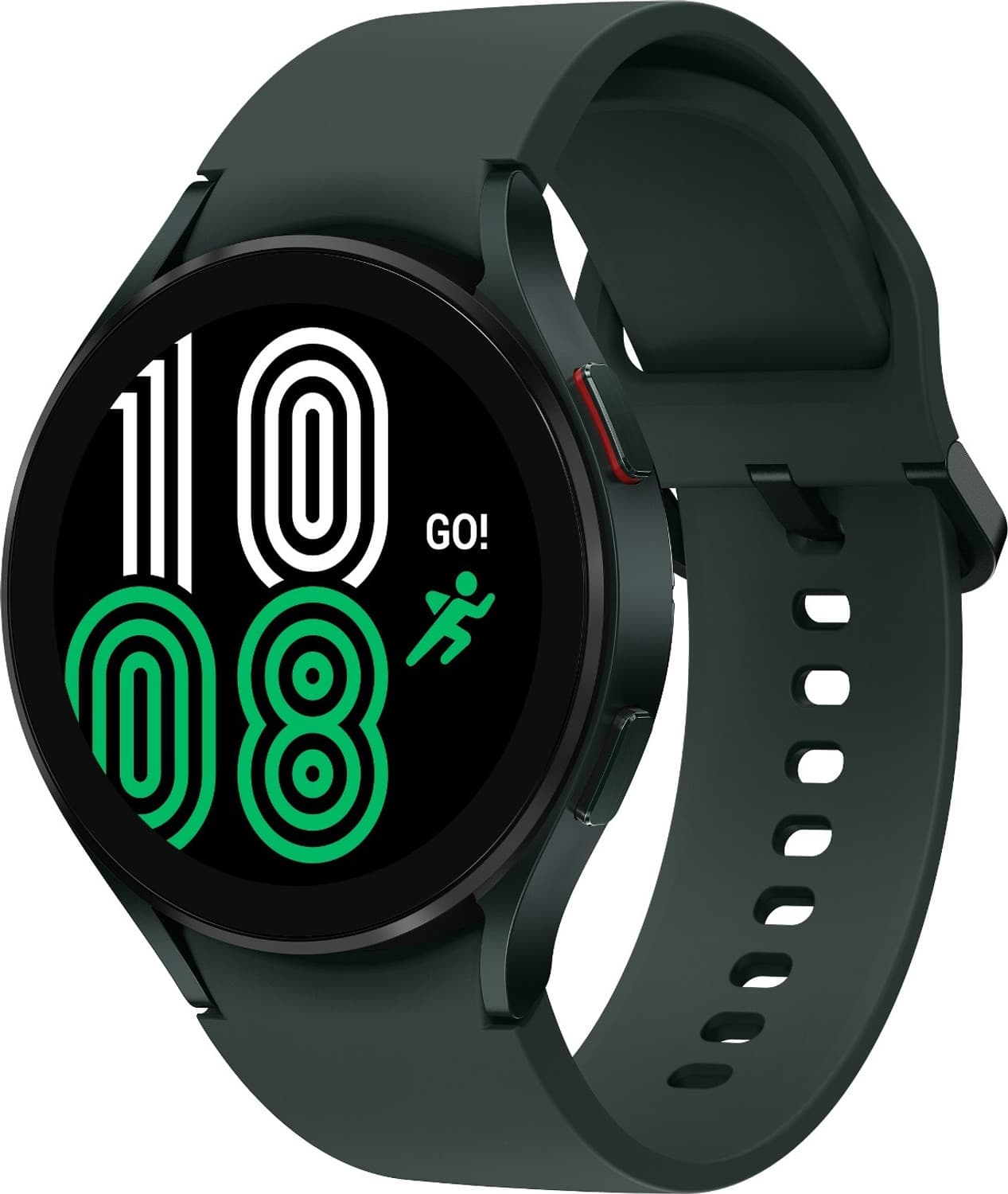 SAMSUNG Galaxy Watch4 LTE (4.4cm) Smartwatch (Green Strap, Free Size)