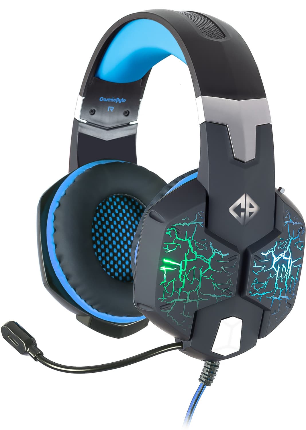 Cosmic Byte G1500 Wired Gaming Headset (Blue, On the Ear)