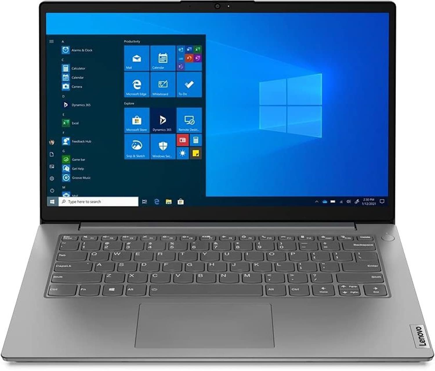 Lenovo V14 Core i5 11th Gen - (8 GB/256 GB SSD/Windows 10) V14 Thin and Light Laptop (14 inch, Iron Grey, 1.6 kg, With MS Office)