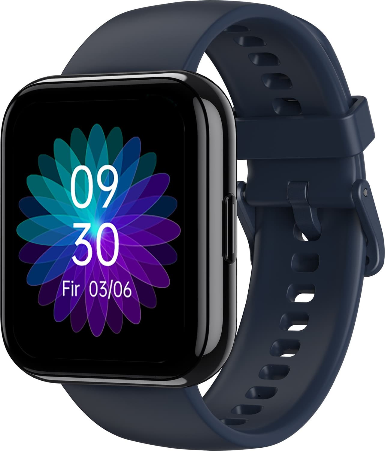 DIZO Watch Pro (by realme TechLife) (Blue Strap, Free Size)