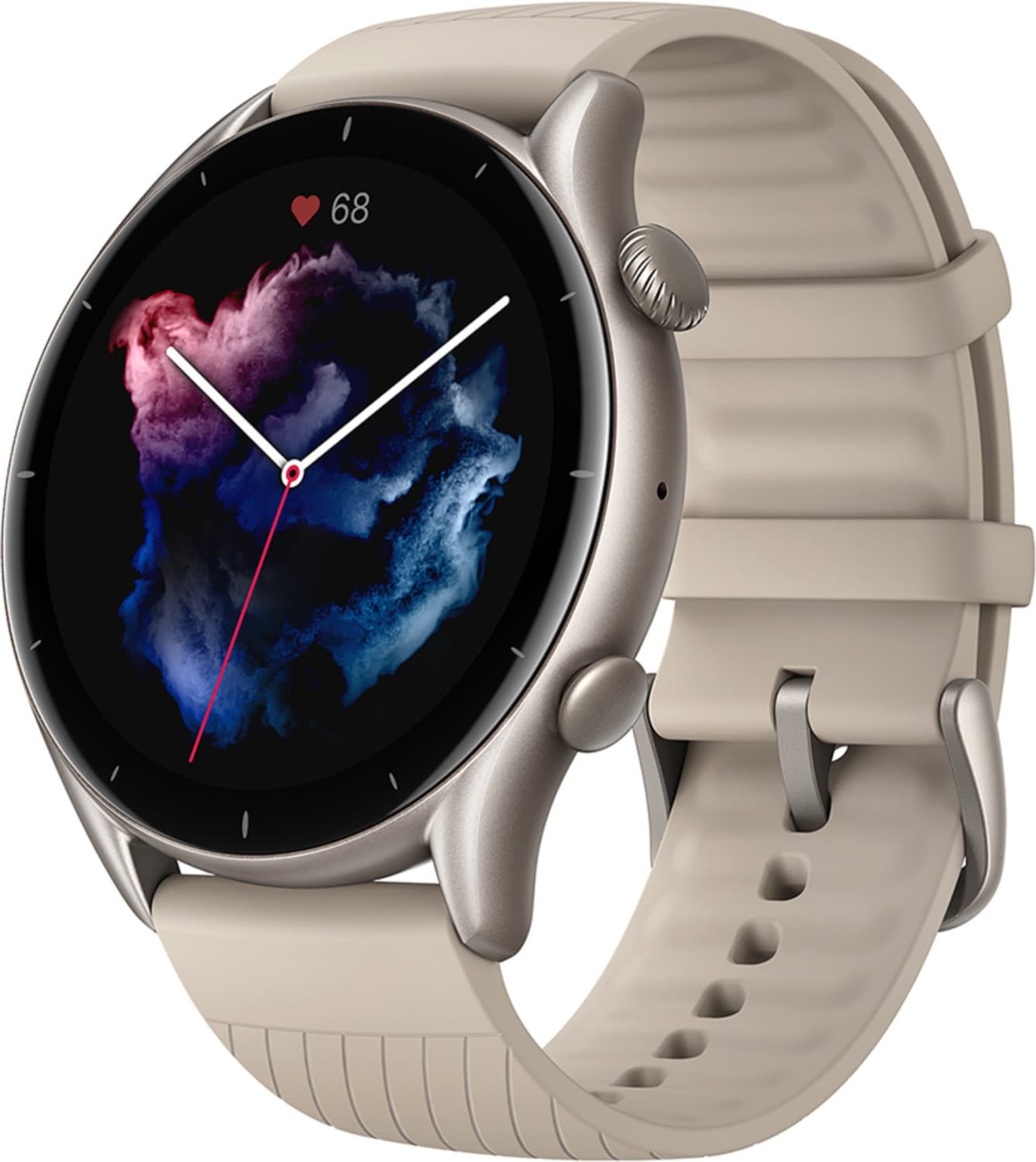Amazfit GTR 3 1.3 HD AMOLED with Always on Display and powerful Zepp OS Smartwatch (Grey Strap, Regular)