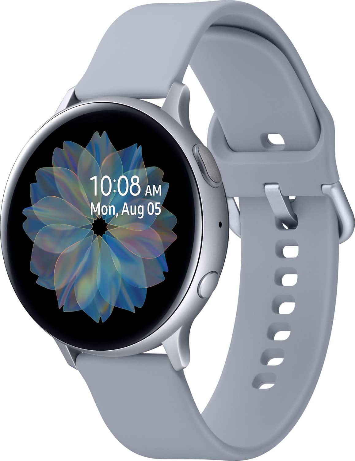 SAMSUNG Galaxy Watch Active 2 Aluminium Smartwatch (Grey Strap, Regular)