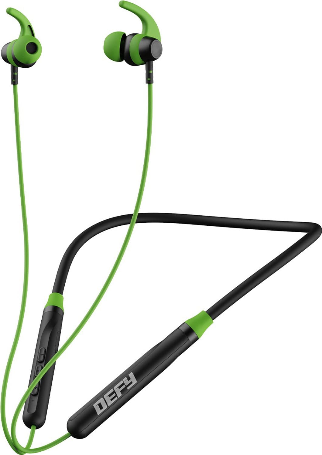 DEFY CrestX with 16 Hours Playtime and Low Latency Bluetooth Headset (Lively Green, In the Ear)