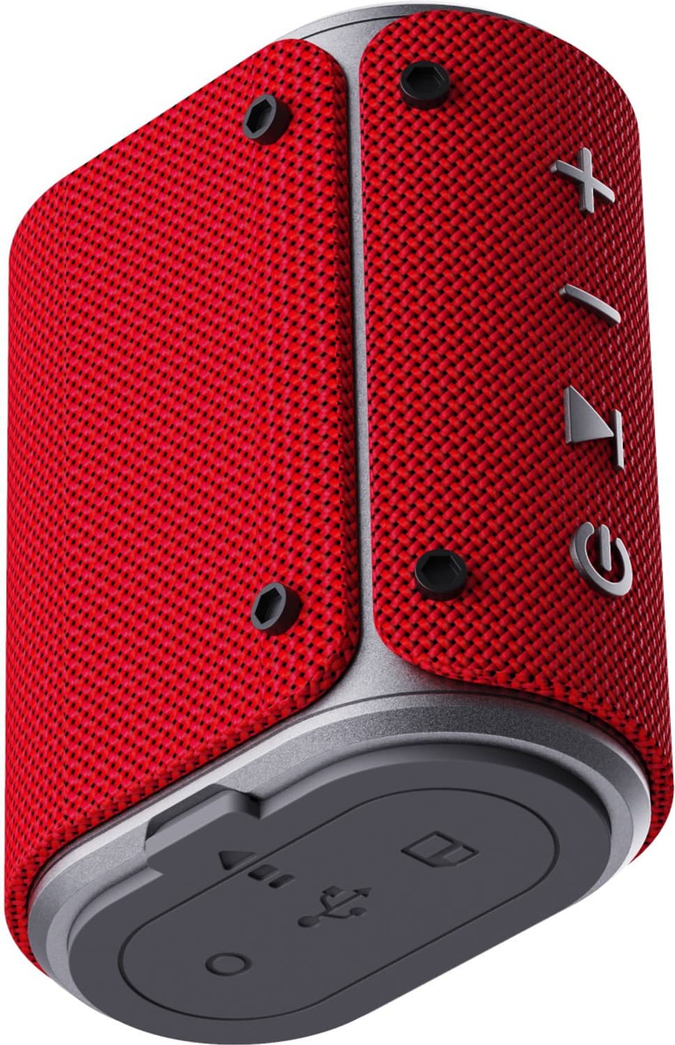 boAt Stone Grenade 5 W Portable Bluetooth Speaker with Google & Siri Assistant Smart Speaker (Raging Red)