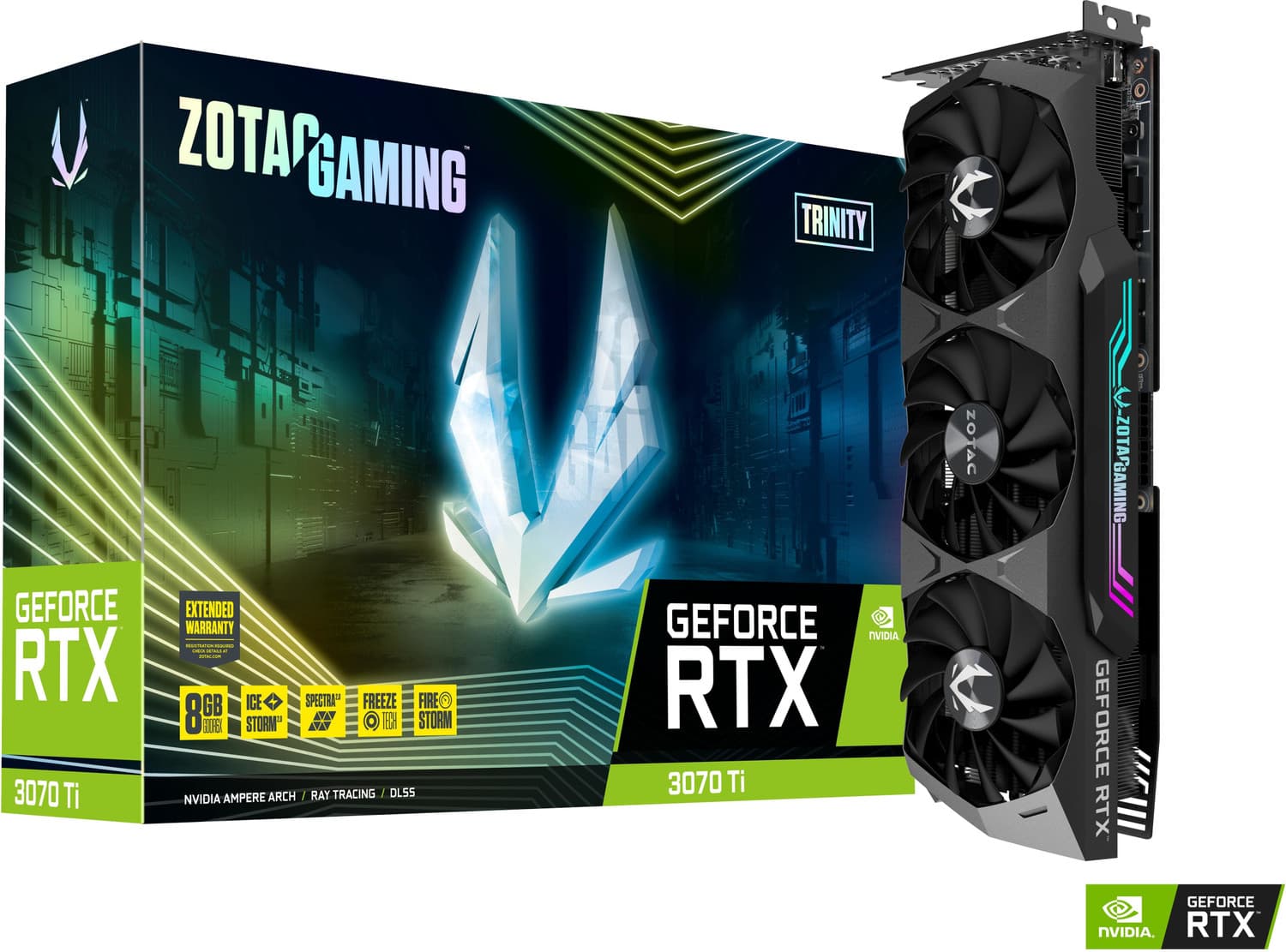 ZOTAC NVIDIA RTX 3070 Ti Trinity 8 GB GDDR6X Graphics Card