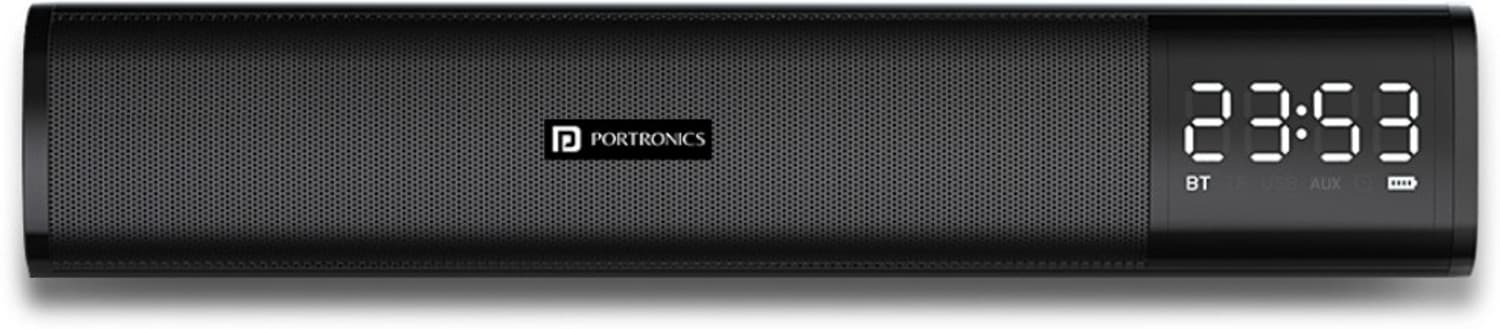 Portronics DECIBEL 1 10 W Bluetooth Soundbar (Black, Stereo Channel)