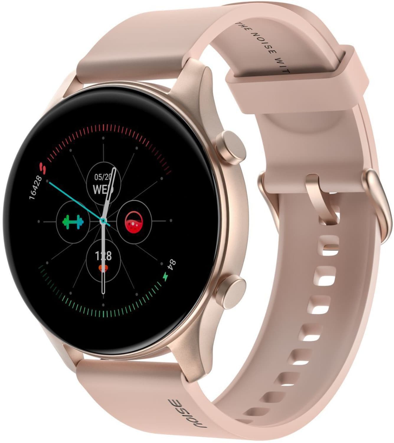Noise Evolve 2 AMOLED with 42mm Dial Size Smartwatch (Pink Strap, Regular)