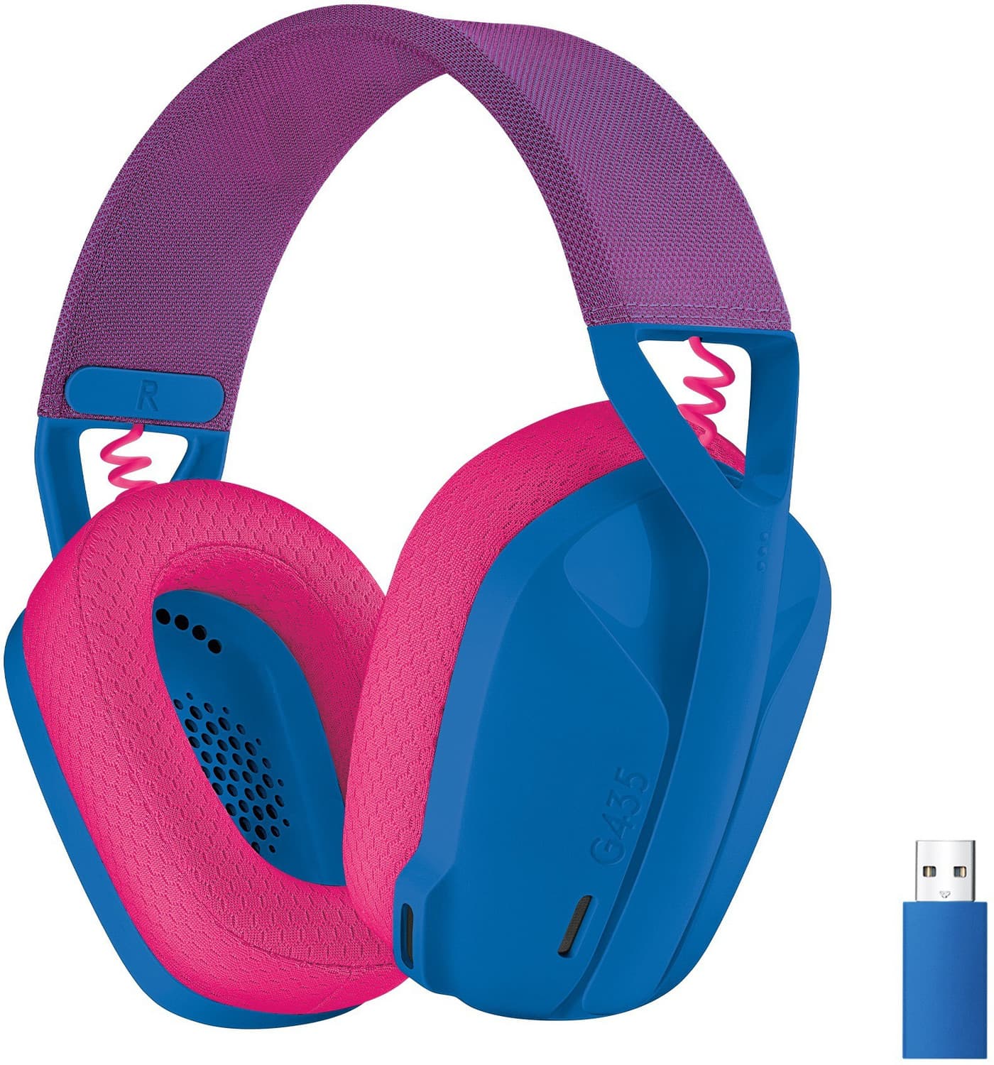 Logitech G435 Bluetooth Gaming Headset (Blue, On the Ear)