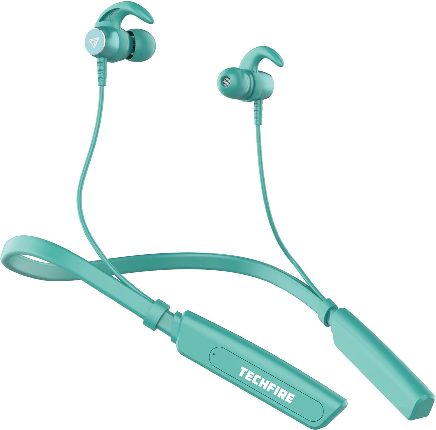 TECHFIRE Fire 500v2 Neckband hi-bass Wireless Bluetooth headphone Bluetooth Headset (Green, In the Ear)