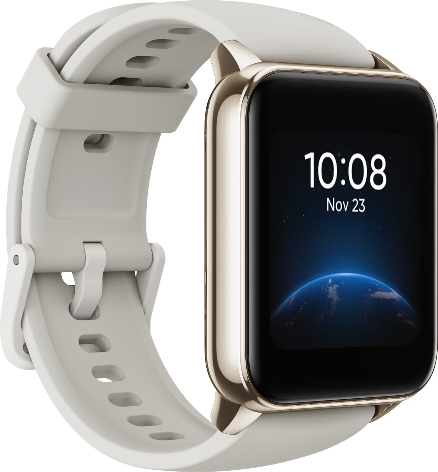 realme Smart Watch 2 with Superbright HD Display & 90 Sports Modes Smartwatch (Grey Strap, Free Size)