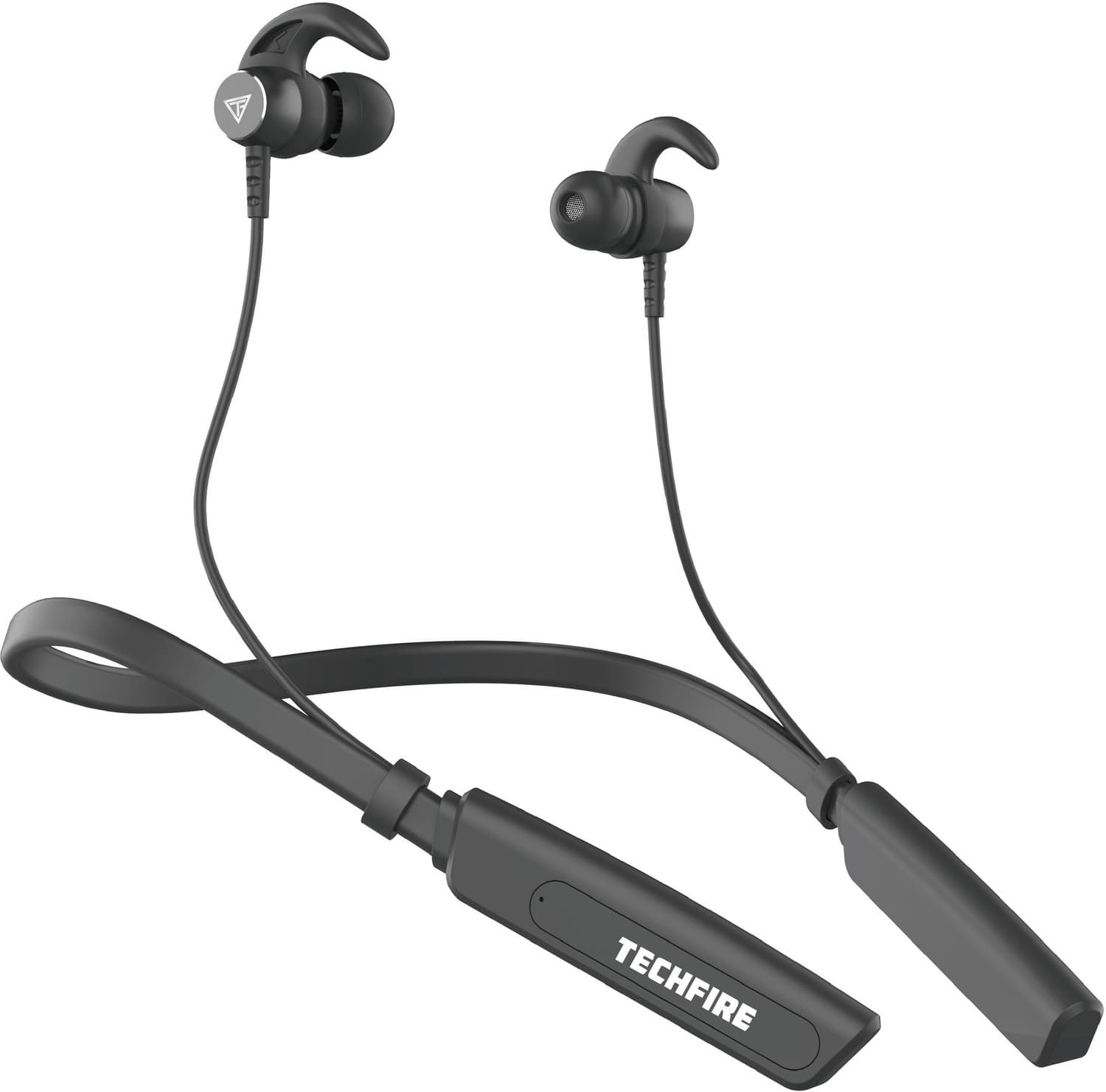 TECHFIRE Fire 500v2 Neckband hi-bass Wireless Bluetooth headphone Bluetooth Headset (Black, In the Ear)