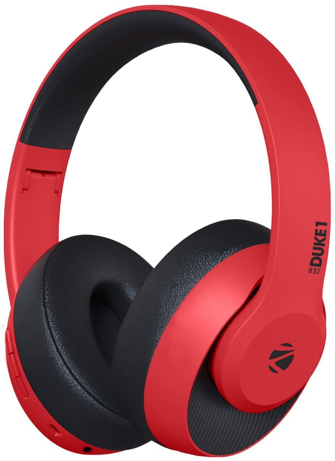 ZEBRONICS Zeb Duke 1 Wireless Headphone with Mic Bluetooth Headset (Red, On the Ear)