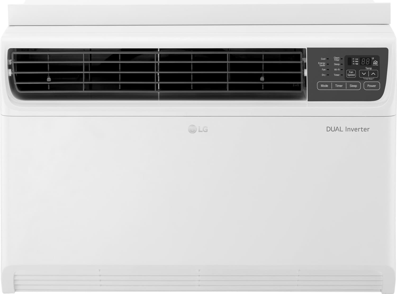 LG Convertible 4-in-1 Cooling 1 Ton 5 Star Window Dual Inverter HD Filter, Clean Filter Indicator AC with Wi-fi Connect - White (PW-Q12WUZA, Copper Condenser)