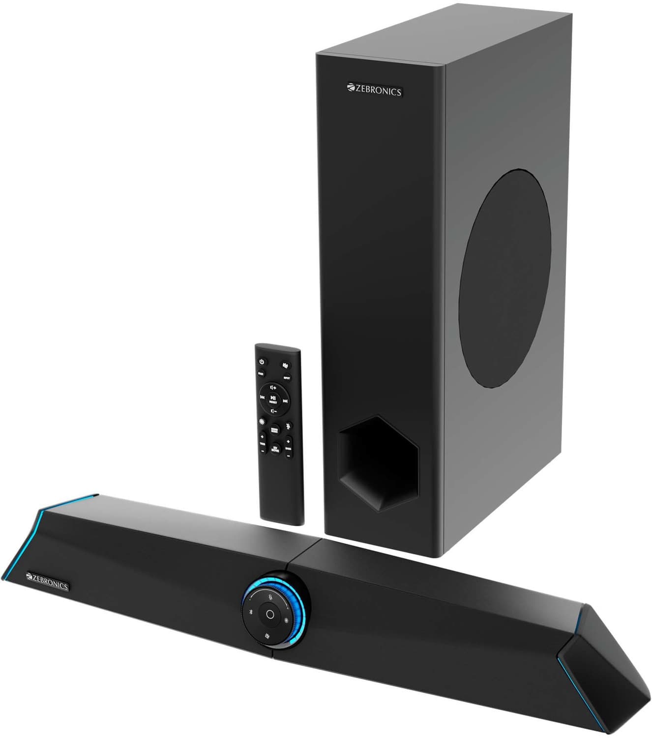 ZEBRONICS Zeb-Sonic Bar 100 120 W Bluetooth Gaming Speaker (Black, 2.1 Channel)