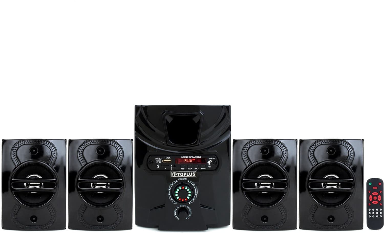 TOPLUS TP-1600A Bluetooth Home Theatre (Black, 4.1 Channel) 60 W Bluetooth Home Theatre