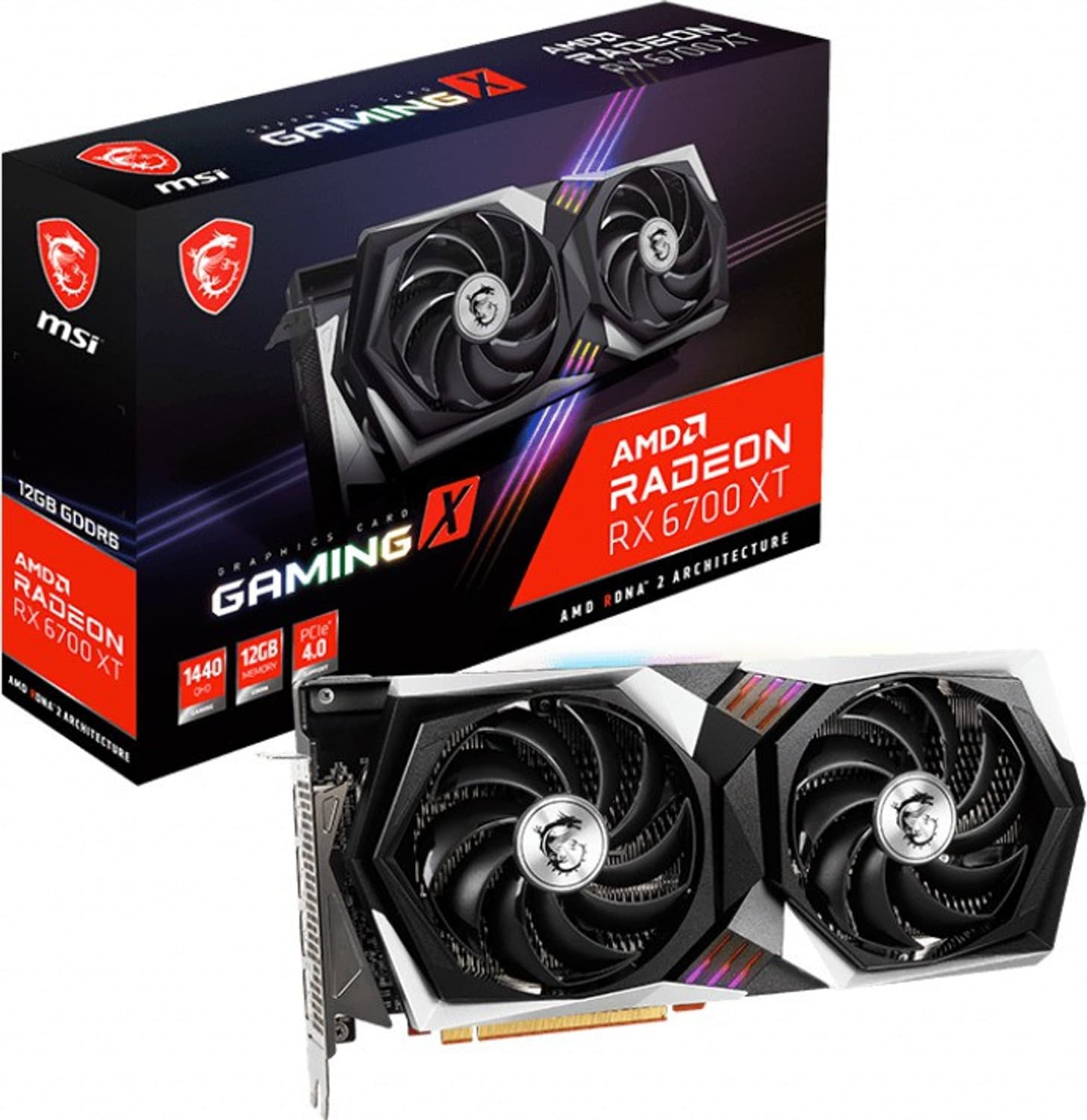 MSI AMD/ATI RX 6700 XT 12 GB GDDR6 Graphics Card
