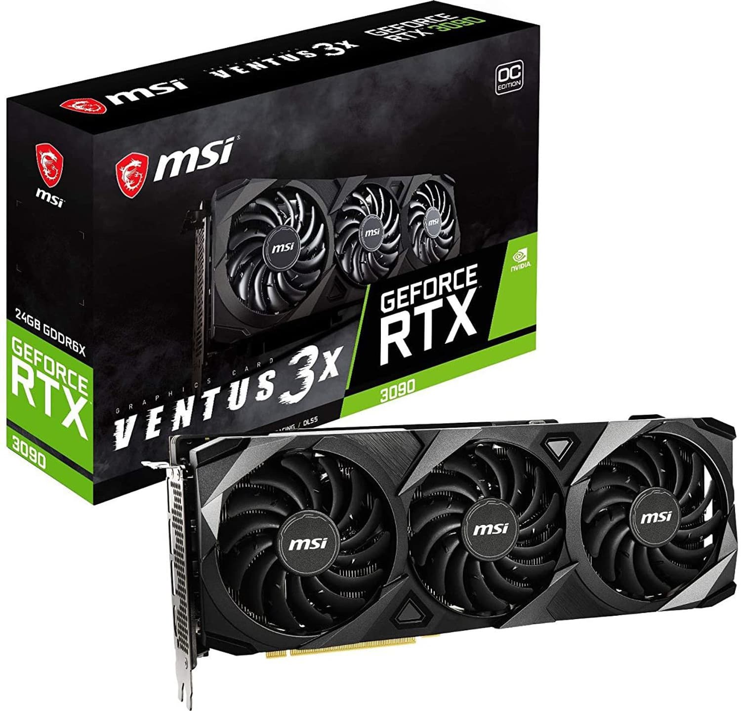 MSI NVIDIA RTX 3090 VENTUS 24 GB GDDR6X Graphics Card