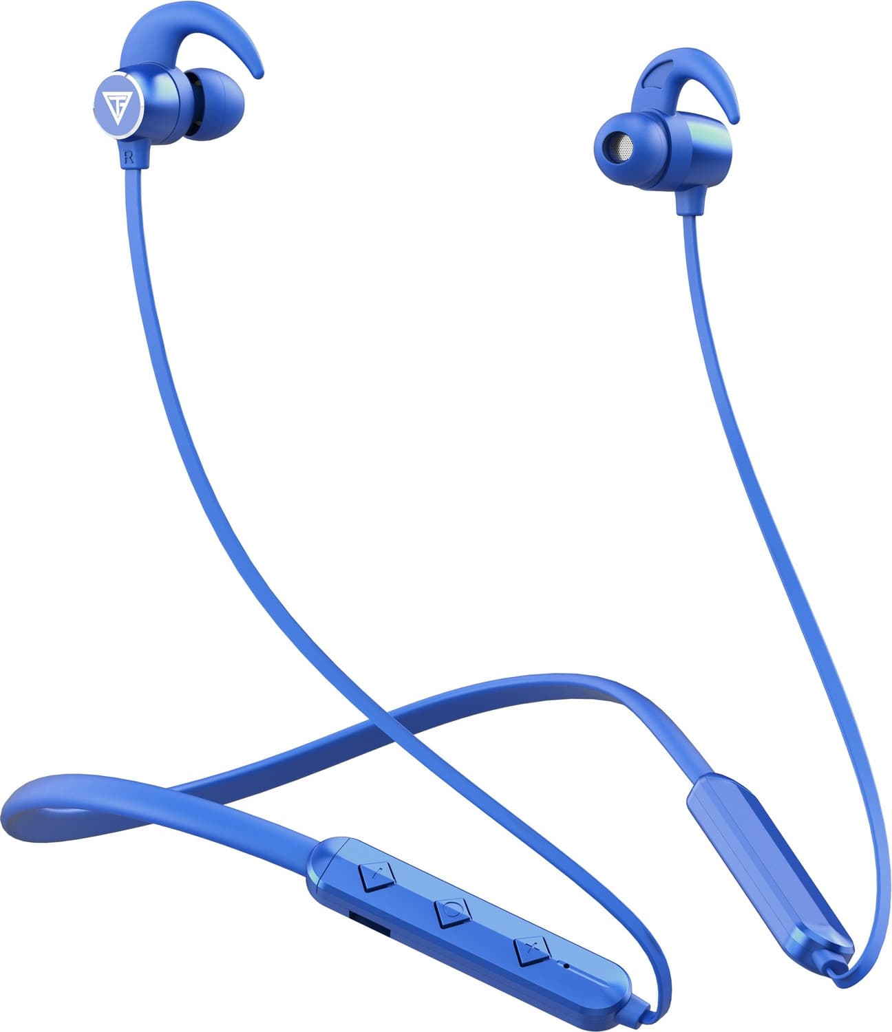 TECHFIRE Fire 145- 40 Hours Playtime with superior sound Neckband Headphone Bluetooth Headset (Blue, True Wireless)