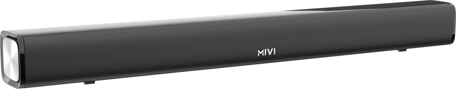 Mivi Fort S60 with 2 in-built subwoofers, Made in India 60 W Bluetooth Soundbar (Black, 2.2 Channel)