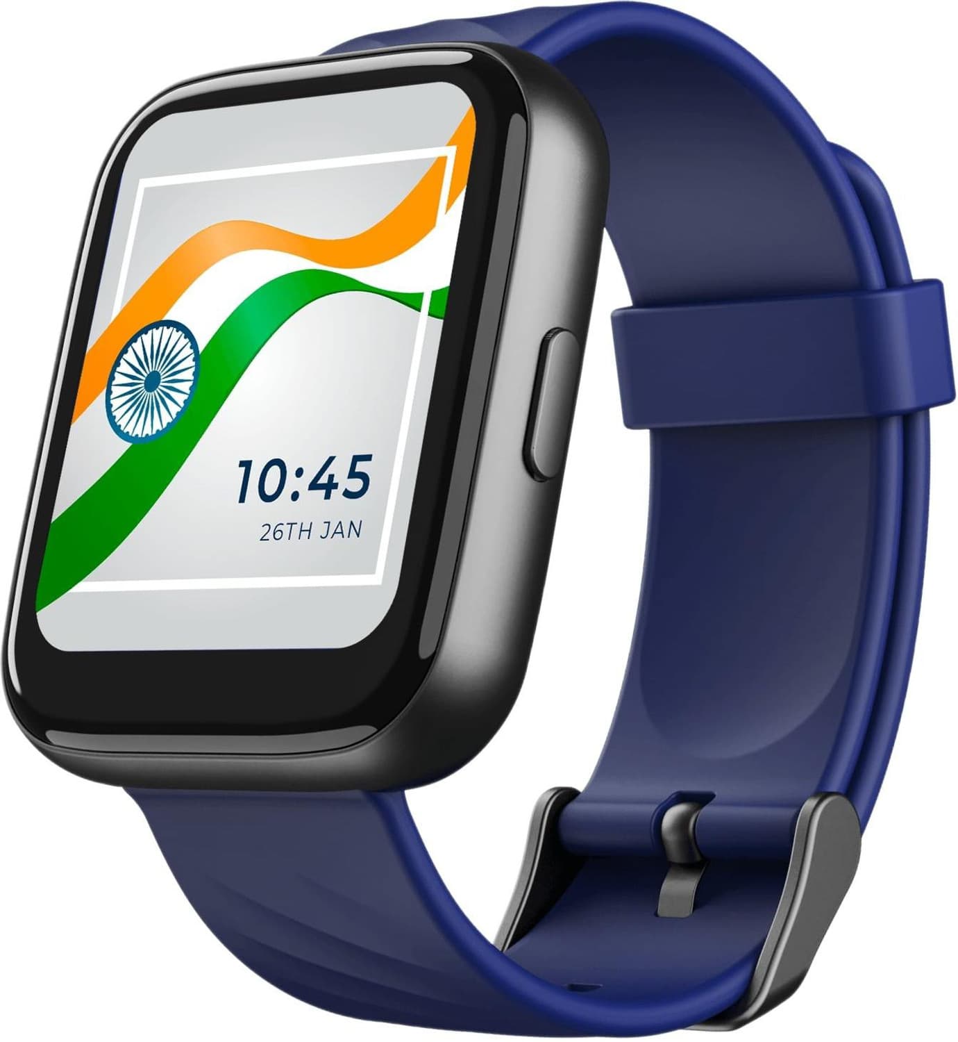boAt Wave Pro 47 Smartwatch (Blue Strap, Free Size)