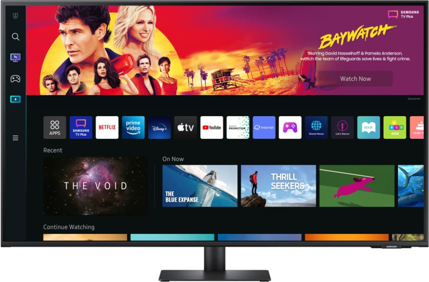 SAMSUNG 43 inch UWQHD VA Panel with USB Type-C, Smart TV Apps, Apple Airplay, Samsung Dex, Office 365, IOT Hub, Including Remote, Inbuilt Speakers Smart Monitor (LS43BM700UWXXL)