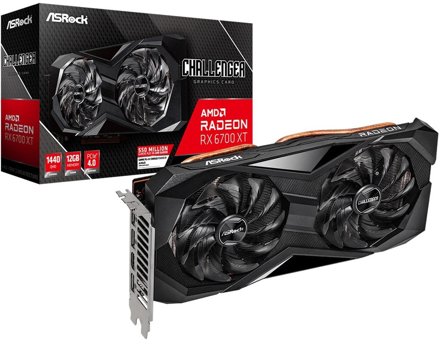 ASRock AMD/ATI RX6700XT CLD 12 GB GDDR6 Graphics Card