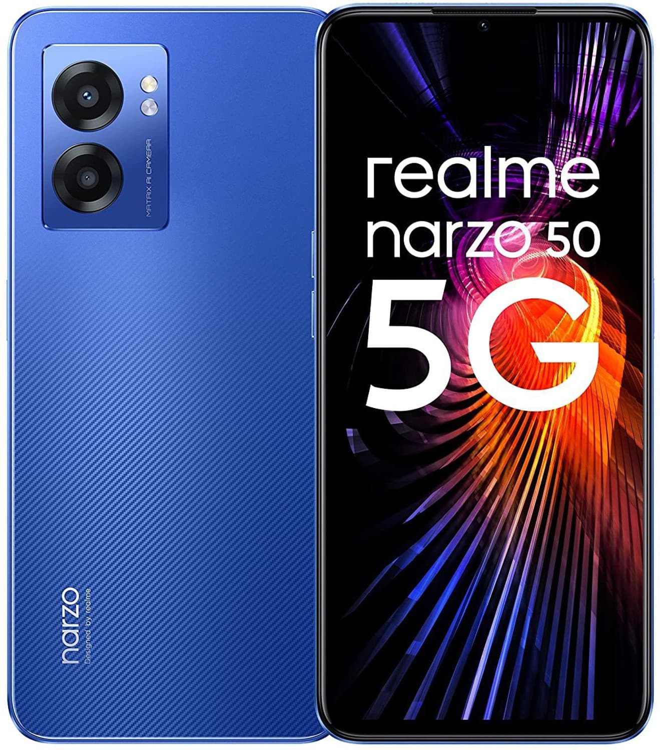 realme narzo 50 5G (Hyper Blue, 64 GB)