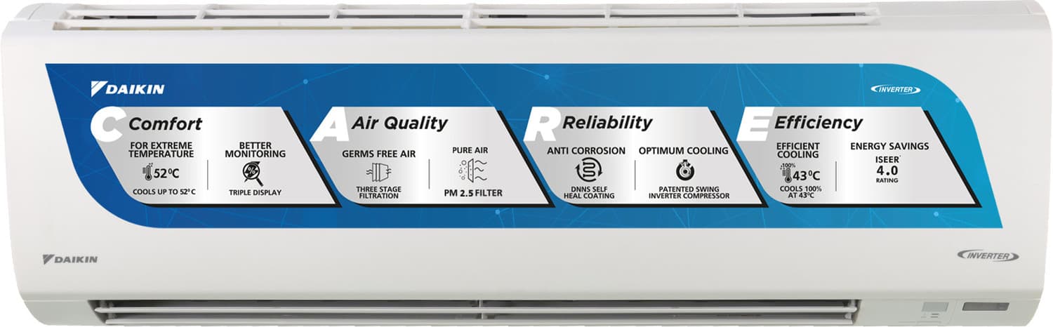 2025 Model 1.5 Ton 3 Star Split Inverter AC (FTKL50UV16VAF RKL50UV16VAF, White)